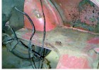 Original battery tray with only slight surface rust